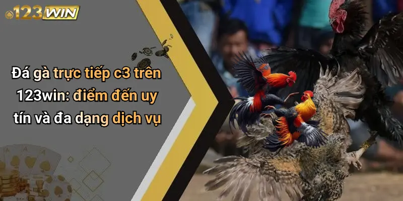 Đá gà trực tiếp c3 trên 123win: điểm đến uy tín và đa dạng dịch vụ