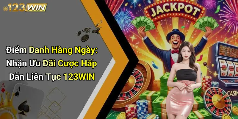 Điểm Danh Hàng Ngày: Nhận Ưu Đãi Cược Hấp Dẫn Liên Tục 123WIN